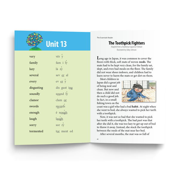 Unit 13 Interior Sample  - "The Toothpick Fighters" read in conjunction with Unit 14 of the main Essentials curriculum.