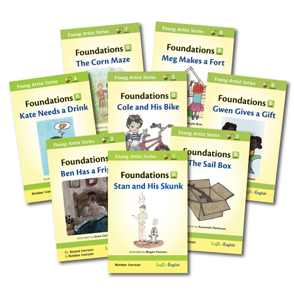 Foundations B Young Artist Series Reader Set: 8 decodable readers scheduled throughout Foundations B illustrated by local youth artists from Rochester, MN