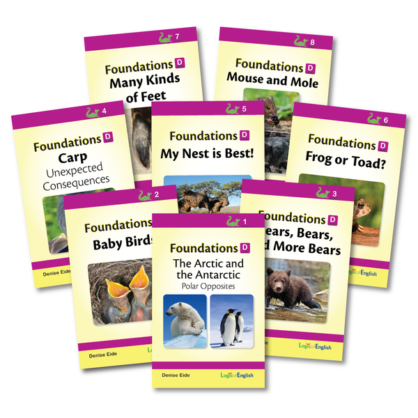 Foundations D Reader Set: 8 decodable readers scheduled throughout Foundations D