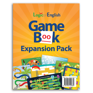 The Logic of English® Game Book Expansion Pack - includes 8 reusable, full-color game boards