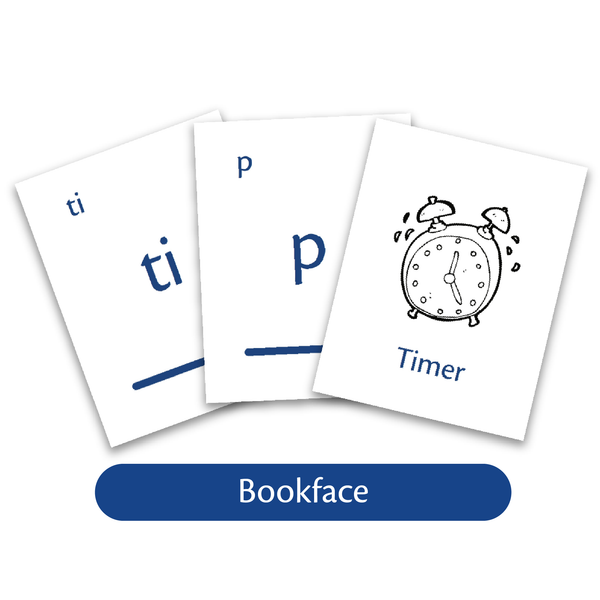 Samples of Bookface Phonogram Game Cards