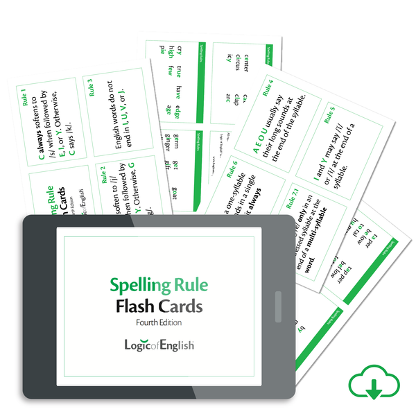 Spelling Rule Flash Cards - PDF Downoad