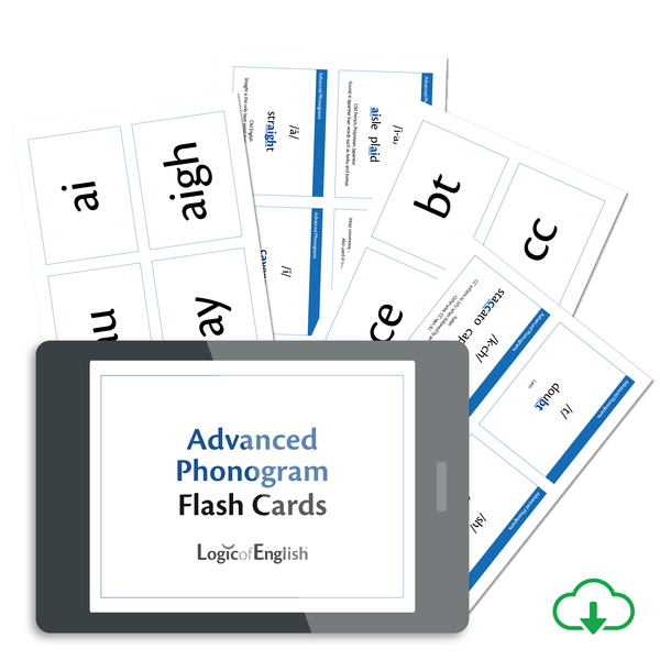 Advanced Phonogram Flash Cards - PDF Download