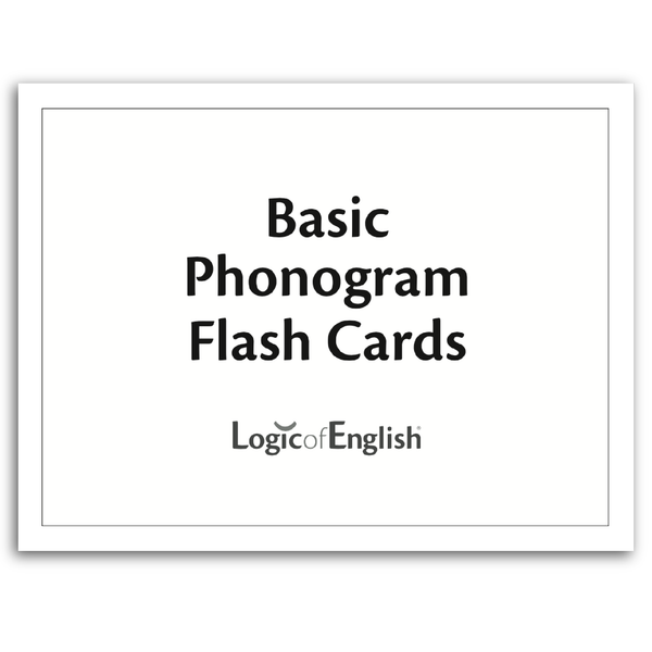 Basic Phonogram Flash Cards (Cover Card)