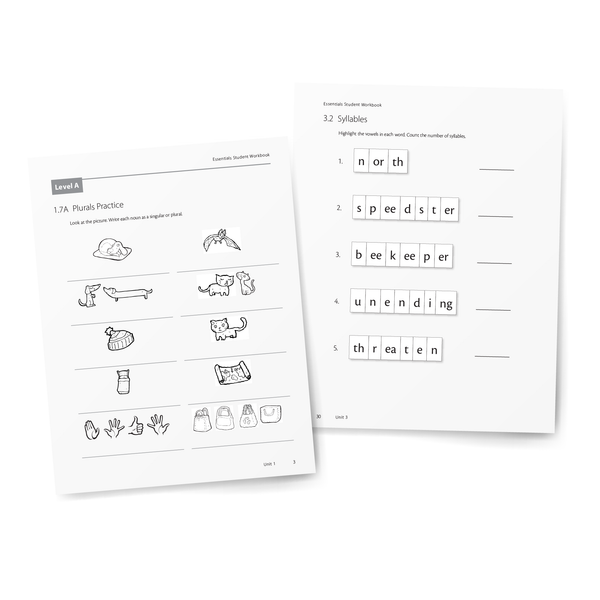Sample of Student Workbook for Essentials Units 1-7