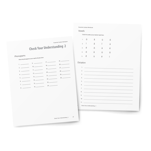 Sample of Student Workbook for Essentials Units 1-7 - Check Your Understanding