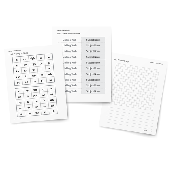 Sample of Student Workbook for Essentials Units 23-30 - Games