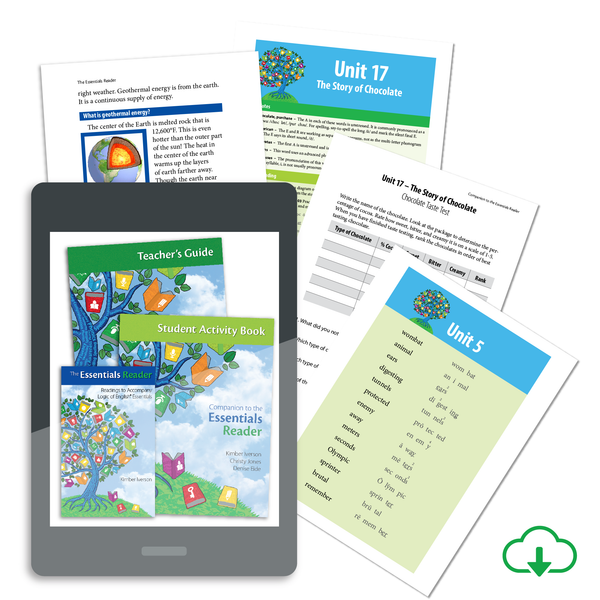 The Essentials Reader Set: Teacher's Guide, Student Activity Book, and the Essentials Reader accompany Logic of English® Essentials Units 1-30 - PDF Download