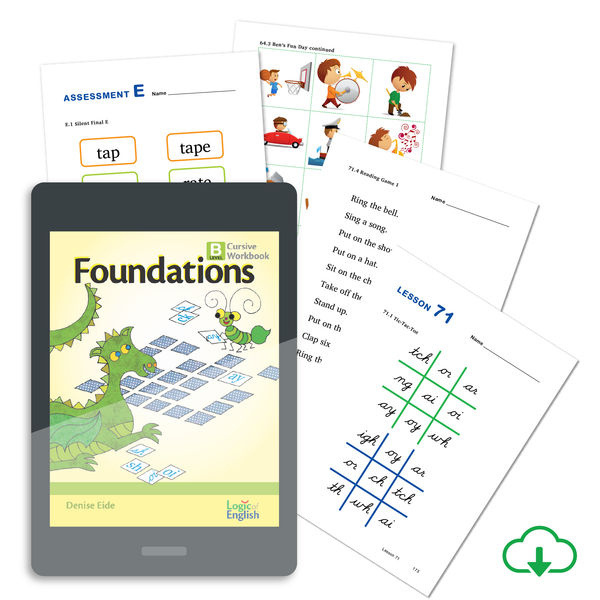 Cursive Student Workbook for Foundations B - PDF Download