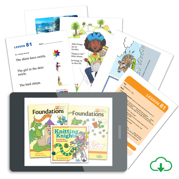 Foundations C Set: Teacher's Manual, Student Workbook, Knitting Knights: Beyond the Sounds of ABC, Miles and Jax, Miles and Jax: Master Planners, and set of 8 decodable readers - PDF Download