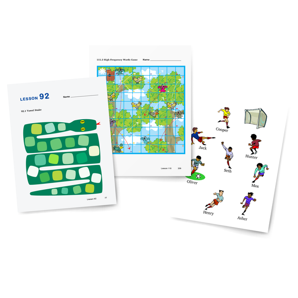 Sample of Student Workbook for Foundations C - Games & Activities