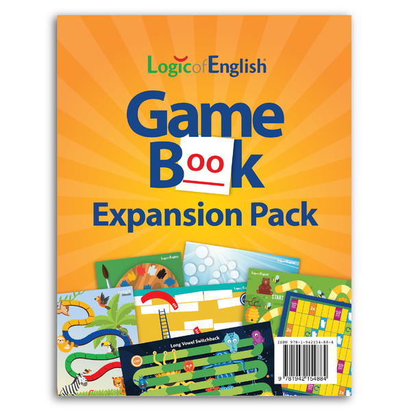 Logic of English® Game Book Expansion Pack: 8 reusable, full-color game boards