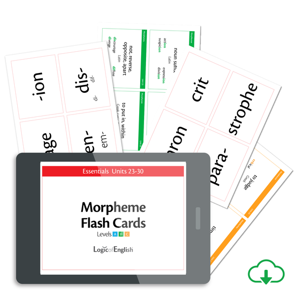 Morpheme Flashcards for Essentials Units 23-30 - PDF Download