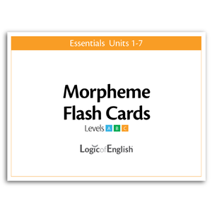 Morpheme Flashcards for Essentials Units 1-7