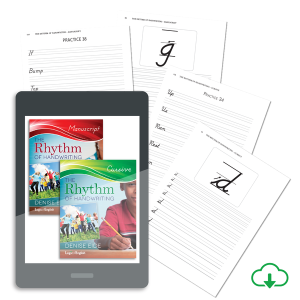 Rhythm of Handwriting Student Book: Available in Cursive or Manuscript - PDF Download