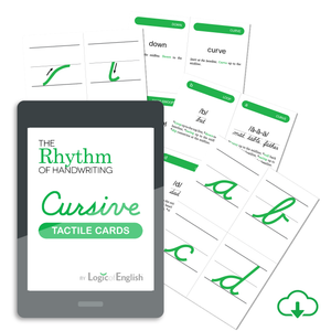 Rhythm of Handwriting Cursive Tactile Cards - PDF Download