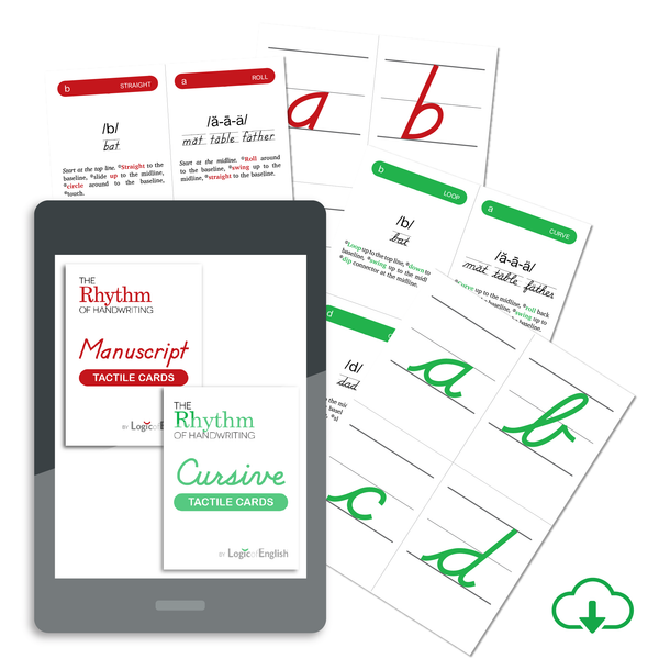 Rhythm of Handwriting Tactile Cards: Available in Cursive or Manuscript - PDF Download