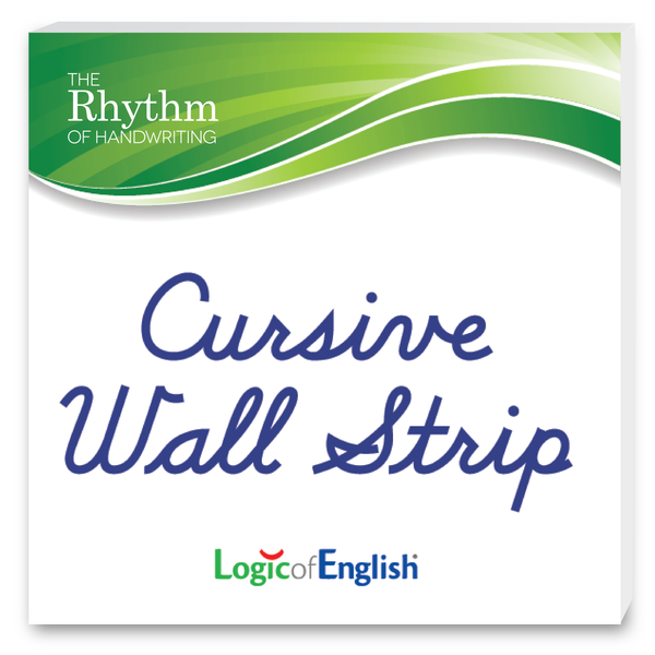 Rhythm of Handwriting Cursive Wall Strip